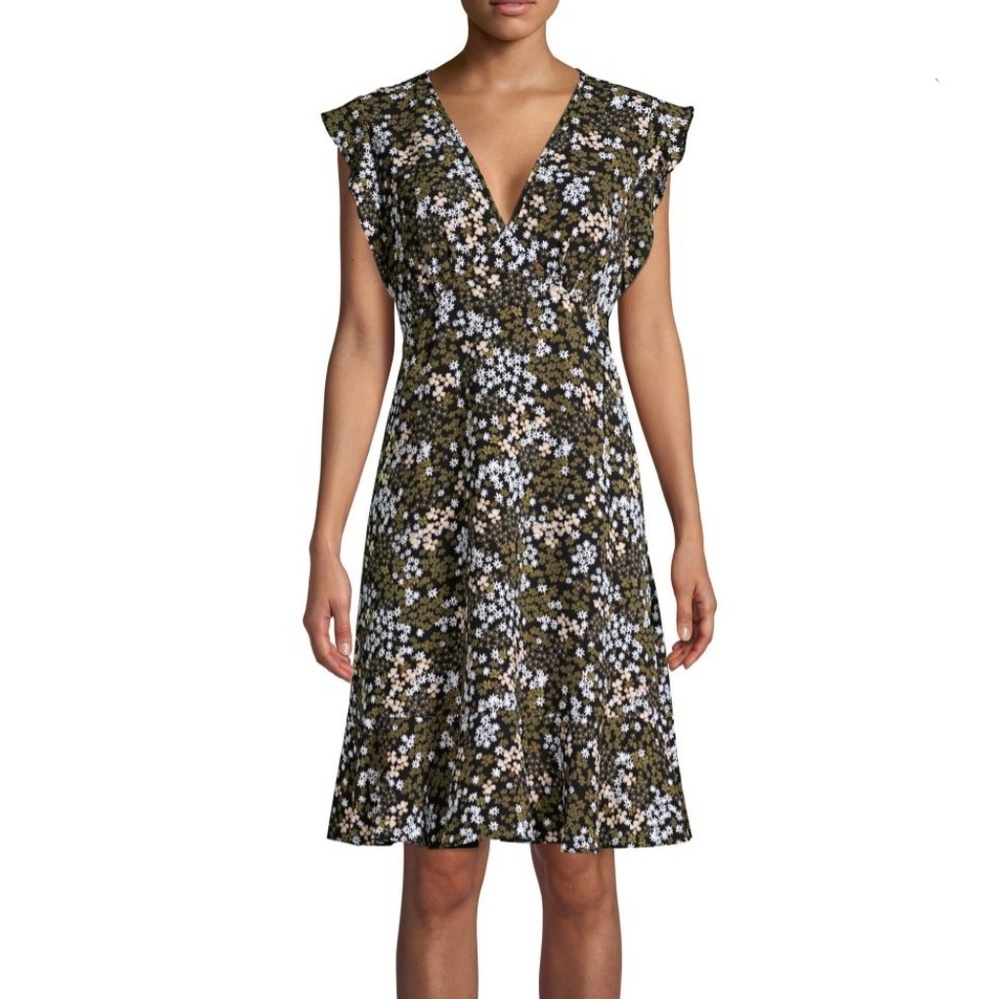 ✨NWT✨MICHAEL KORS MOD GARDEN PRINT A-LINE DRESS